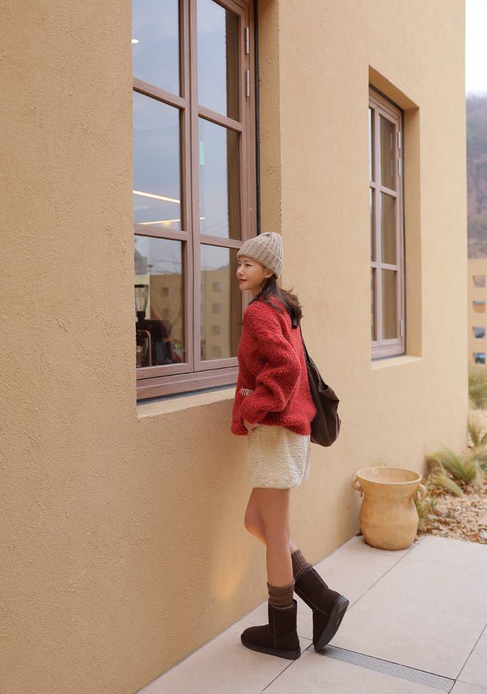  正韓 質感厚實口袋設計縫線針織上衣【C72272】韓國代購