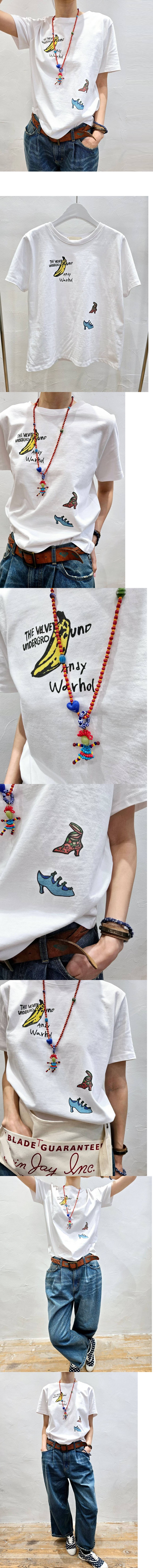  正韓 可愛純棉藝術印花短袖T 上衣【E74287】韓國代購