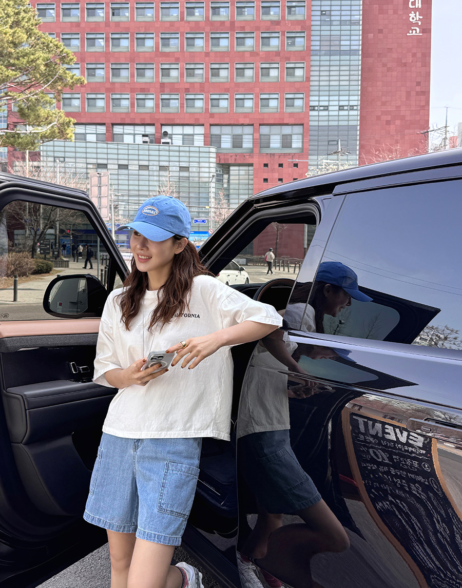 正韓 寬鬆休閒復古水洗棉T上衣【Y6521９】